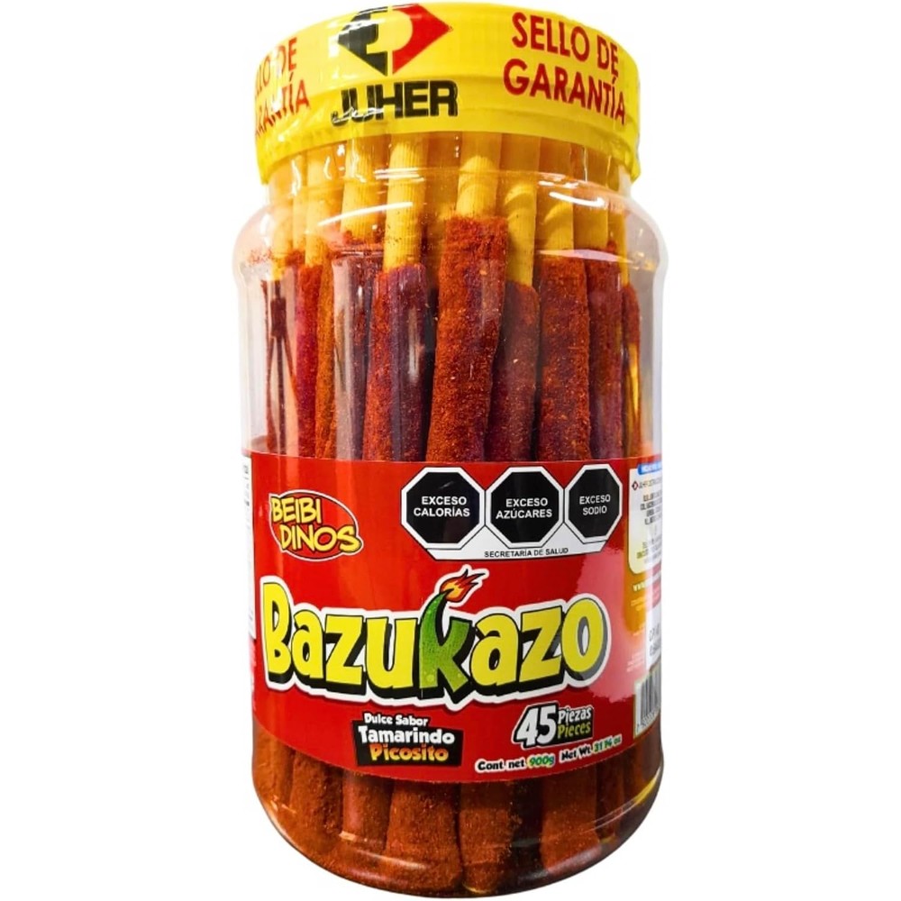 Border Merchant Bazukazo Tarugos Tamarindo Chile candy jar front view
