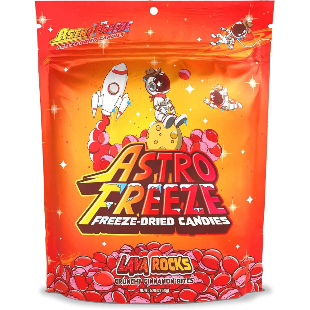 Astro Freeze Lava Rocks Red Hots front pouch view