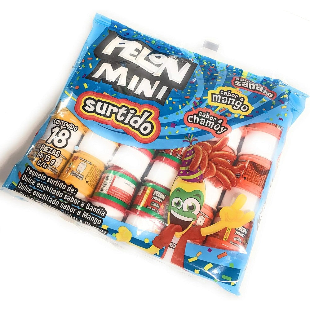 Pelon Rico Mini Tamarind Candy 18-pack front view