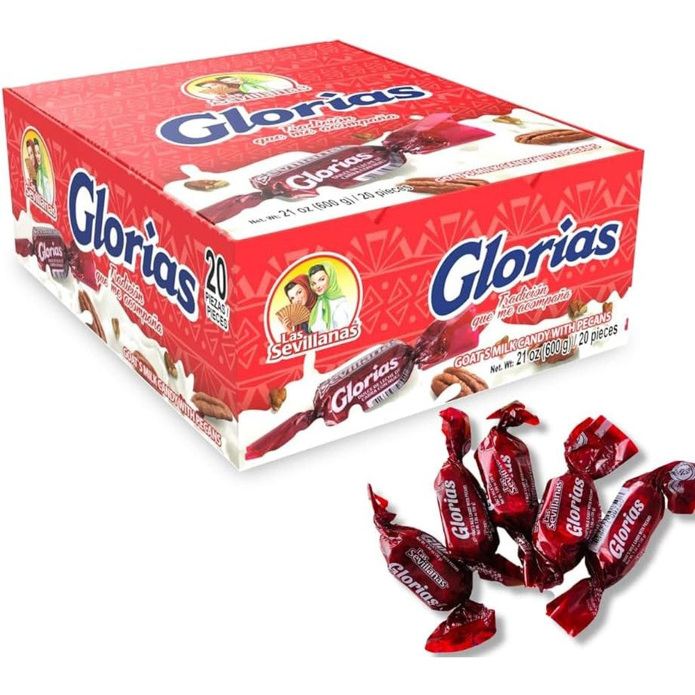 Las Sevillanas Glorias dulce de leche candy box front view