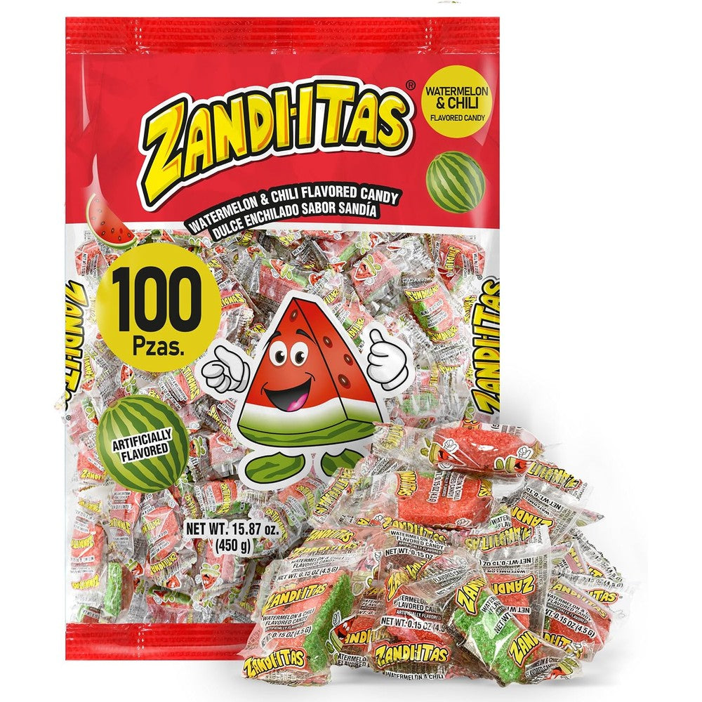 Zandiitas Watermelon Chili Candy 100 pieces front packaging