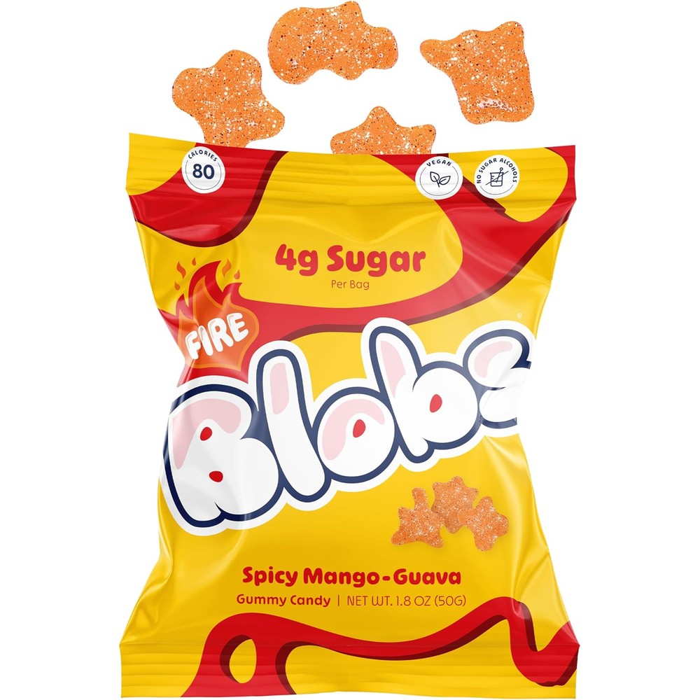 Blobs Spicy Mango-Guava Gummy Candy front view bag
