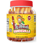 La Helada Micheladas Banderilla Tamarindo straw candy jar front view