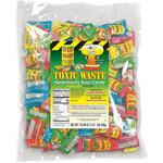 Toxic Waste Hazardously Sour Candy Assorted Fruit Flavors Extreme Double Action Pucker Sweets One Pound Resealable Pouch