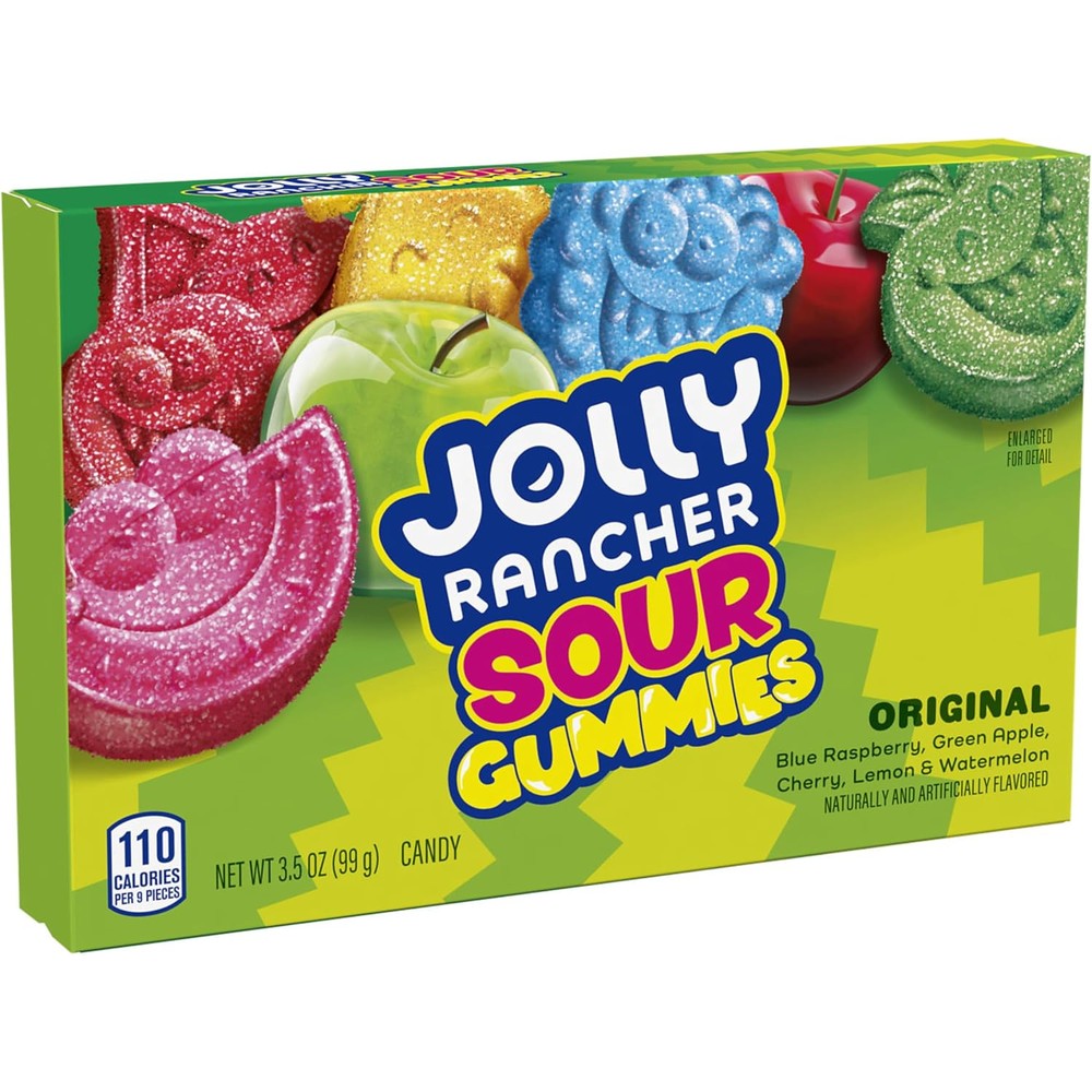 Jolly Rancher Sour Gummies front view of packaging box