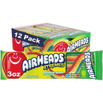 Airheads Xtremes Belts Candy Chewy Sour Rainbow Berry Flavor Pack Of 12 Three Ounce Packages
