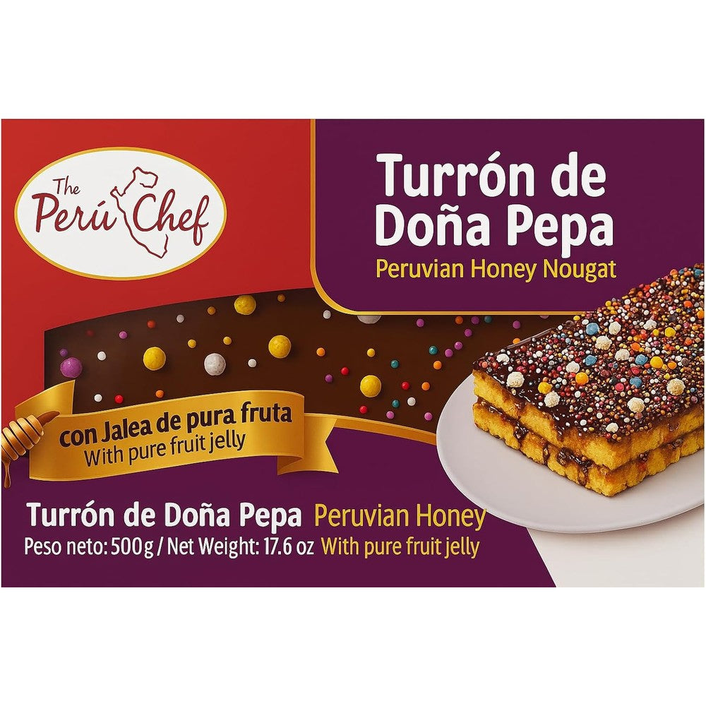 Peru Chef Turron de Dona Pepa authentic packaging front view