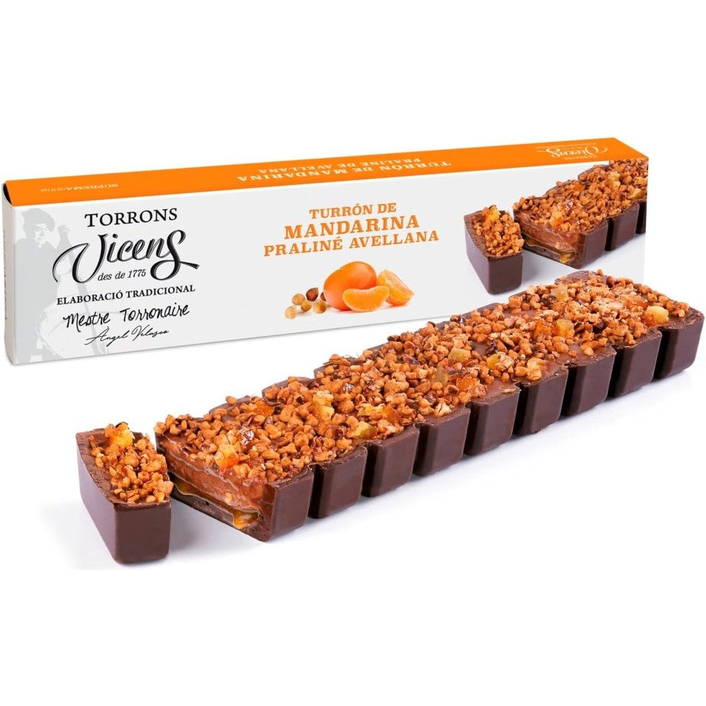 Torrons Vicens Natura Collection Tangerine Nougat front view packaging