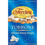 Ferrara Torrone Candy Authentic Italian Style Soft Nougat Candy With Toasted Almonds And Honey Forty Count Sixteen Point Nine Ounces