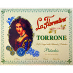 La Florentine Pistachio Torrone Soft Italian Honey Nougat Candy With Pistachios And Almonds 7.62 Ounce