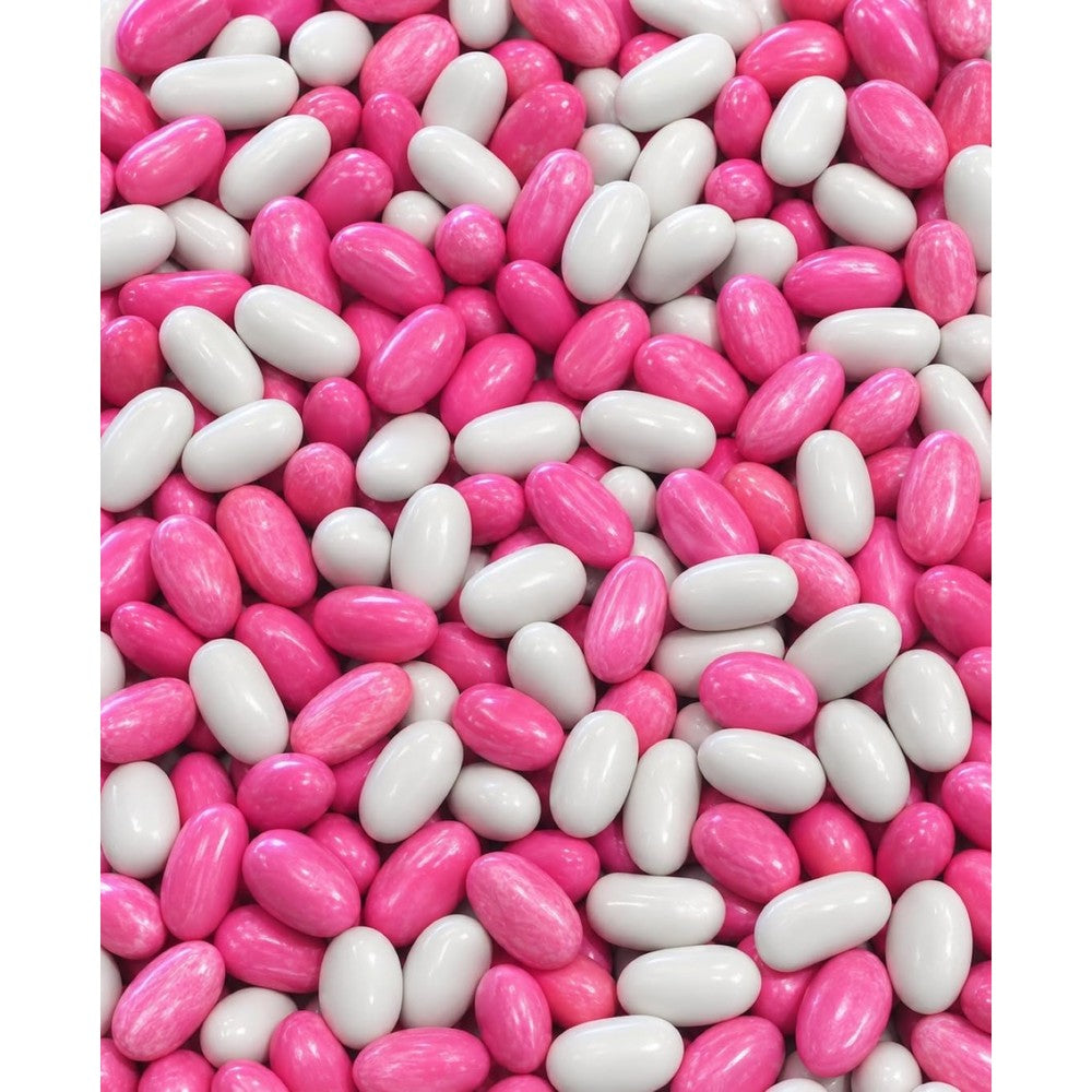 Emporium Candy Pink White Licorice Pastels one pound bulk bag front view