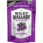 Wiley Wallaby Huckleberry Licorice 24 Ounce front view of family size bag