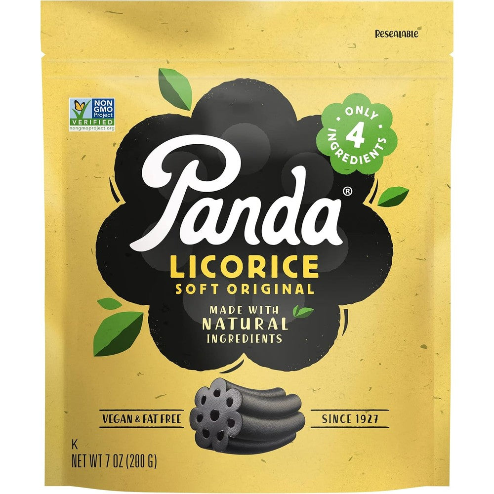 Panda Natural Soft Original Black Licorice front view packaging