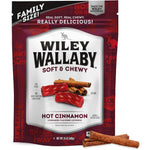 Wiley Wallaby Classic Gourmet Cinnamon Licorice Twists 24 Ounce front view of the packaging.