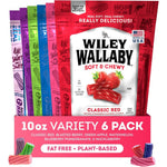 Wiley Wallaby Licorice variety pack front view showing six gourmet bags