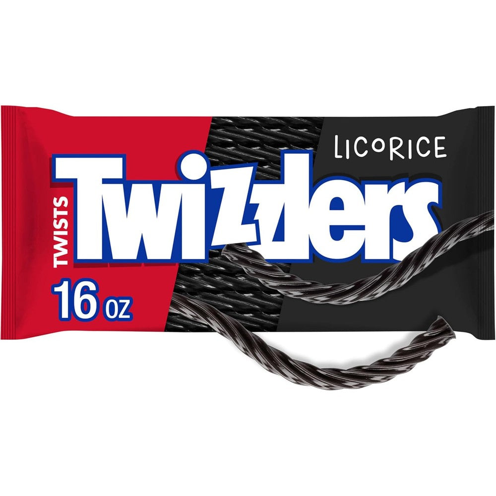 Twizzlers Licorice Flavored Chewy Candy front view packaging