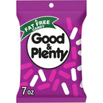 Good And Plenty Licorice Fat Free Candy Bag Retro Chewy Black Licorice Pink And White Candy Coated Shells 7 Ounce