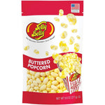 Jelly Belly Buttered Popcorn Jelly Beans front view of the nine point eight ounce resealable pouch bag.