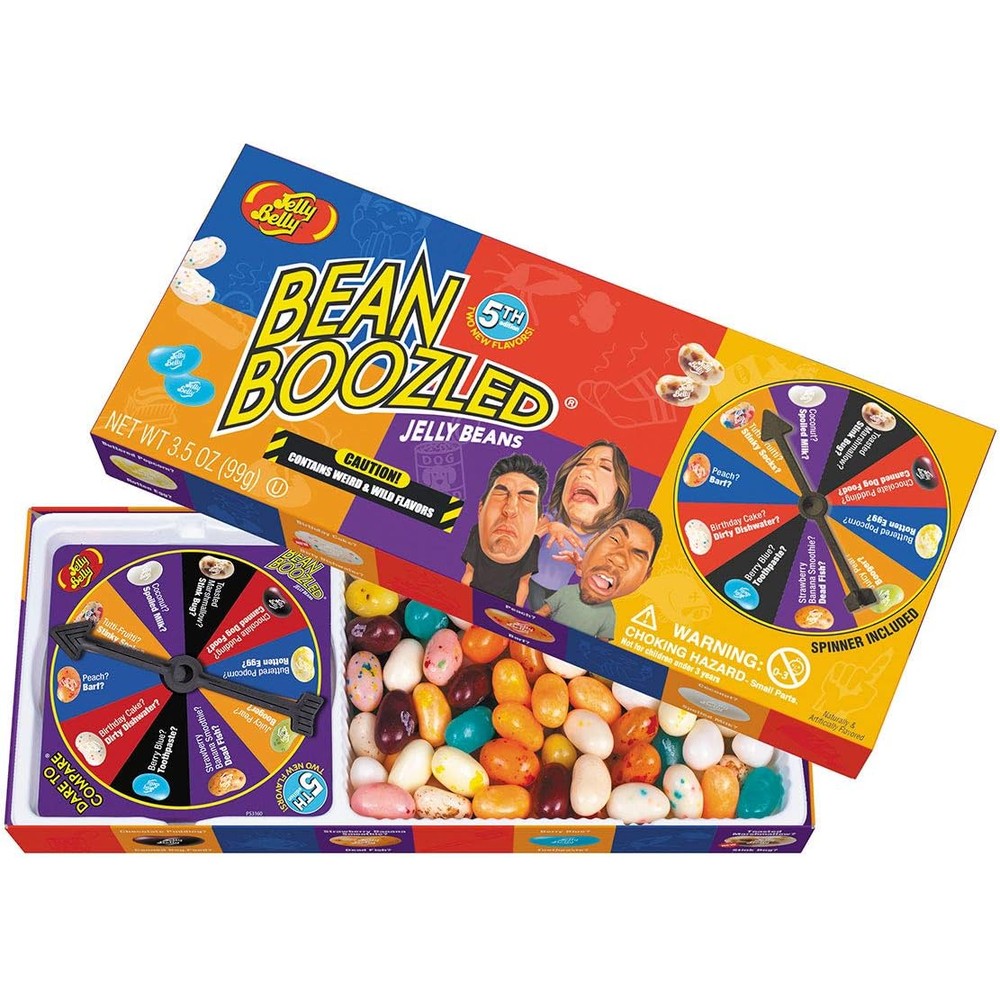 Jelly Belly BeanBoozled 5th Edition Spinner Gift Box front view authentic imported candy game