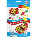 Jelly Belly sugar free jelly beans packaging front view showing assorted flavors bag