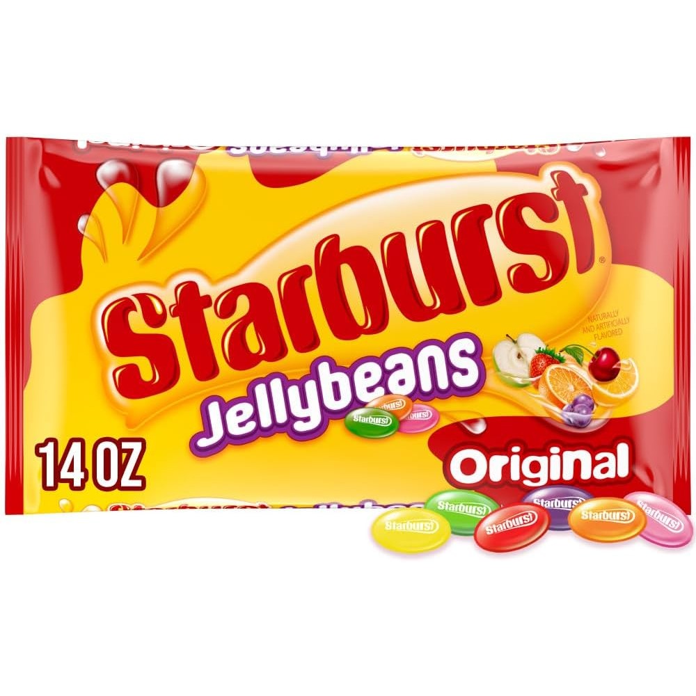 Starburst Original Jelly Beans Candy Chewy Fruit Flavored Assorted Candies For Summer Road Trips 14 Ounce Bag Imported From USA