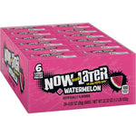 Now And Later Candy Watermelon Flavor 0.93 Ounce Bars Pack Of 24 Authentic Imported USA Chewy Taffy
