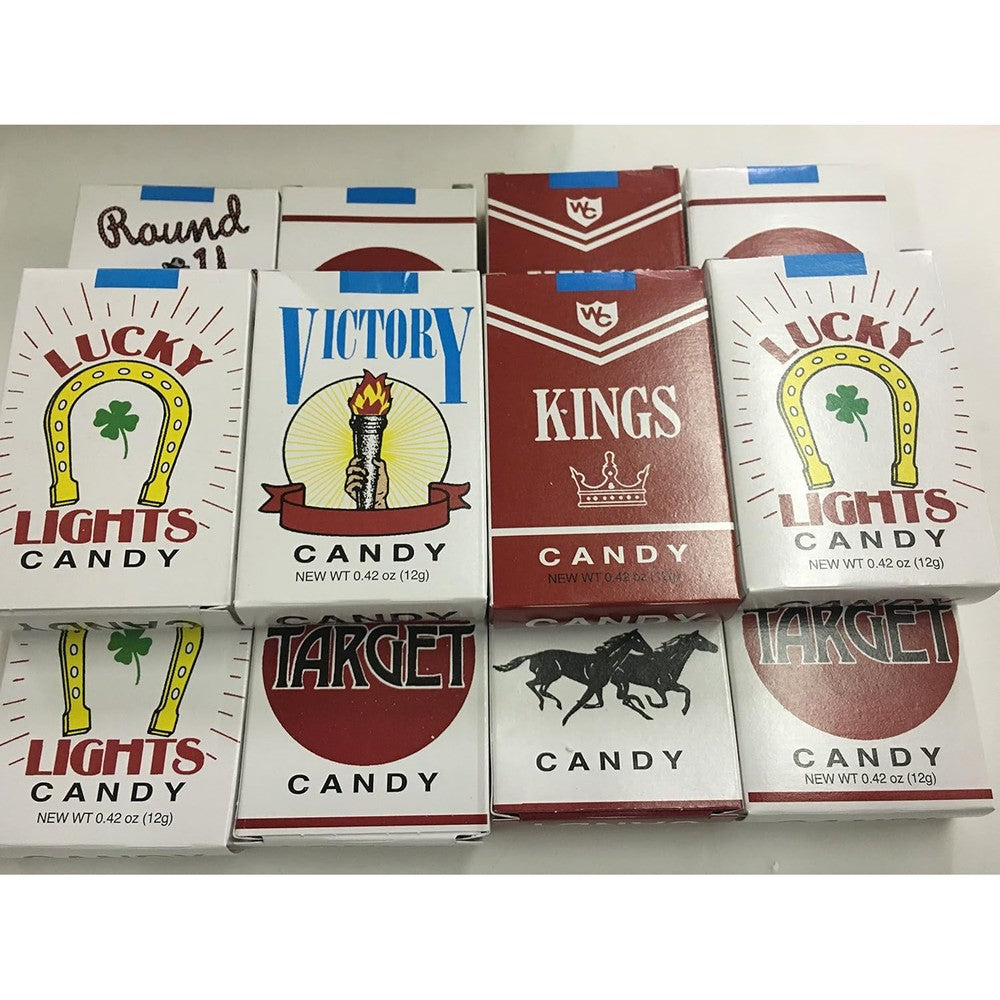 World's King Size Candy Cigarettes Retro Sugar Sticks 12 Packs Authentic USA Imported Novelty Treat
