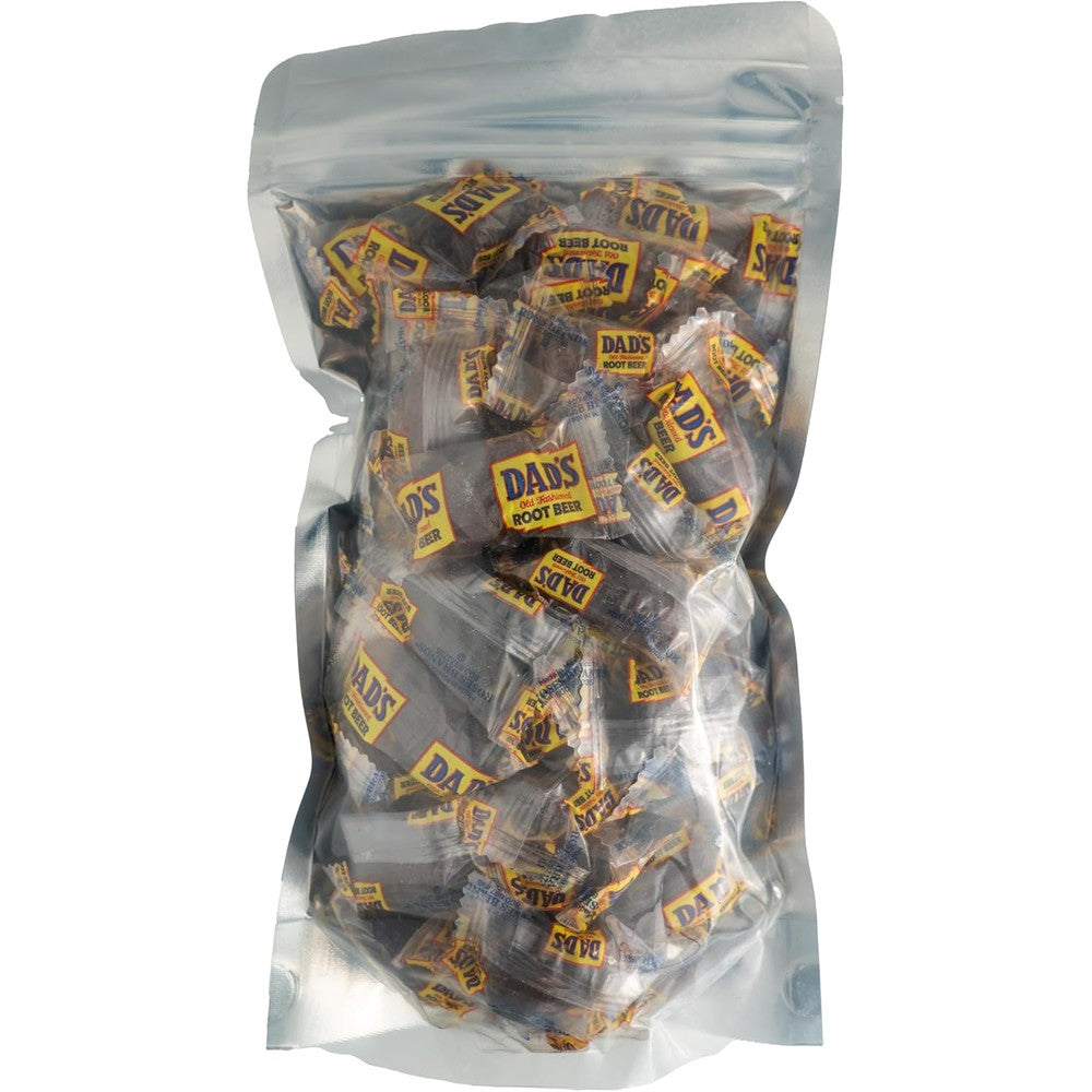 Dad's Root Beer Barrels Hard Candy 1 Pound Bag Authentic USA Imported Retro Confectionery
