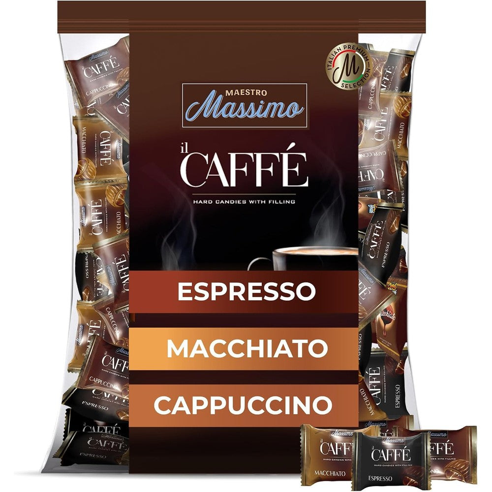Maestro Massimo assorted coffee hard candy bulk bag front view