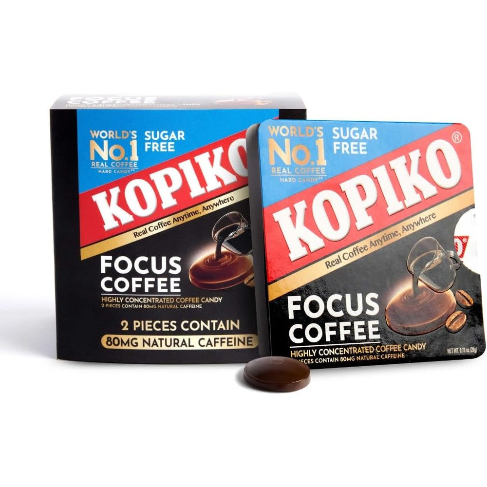 Kopiko Focus Coffee Candy 6 pack front view packaging