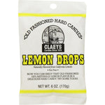 Claeys Old Fashioned Hard Candy Lemon Flavored Drops 6 Ounce Bag Authentic USA Imported Candy