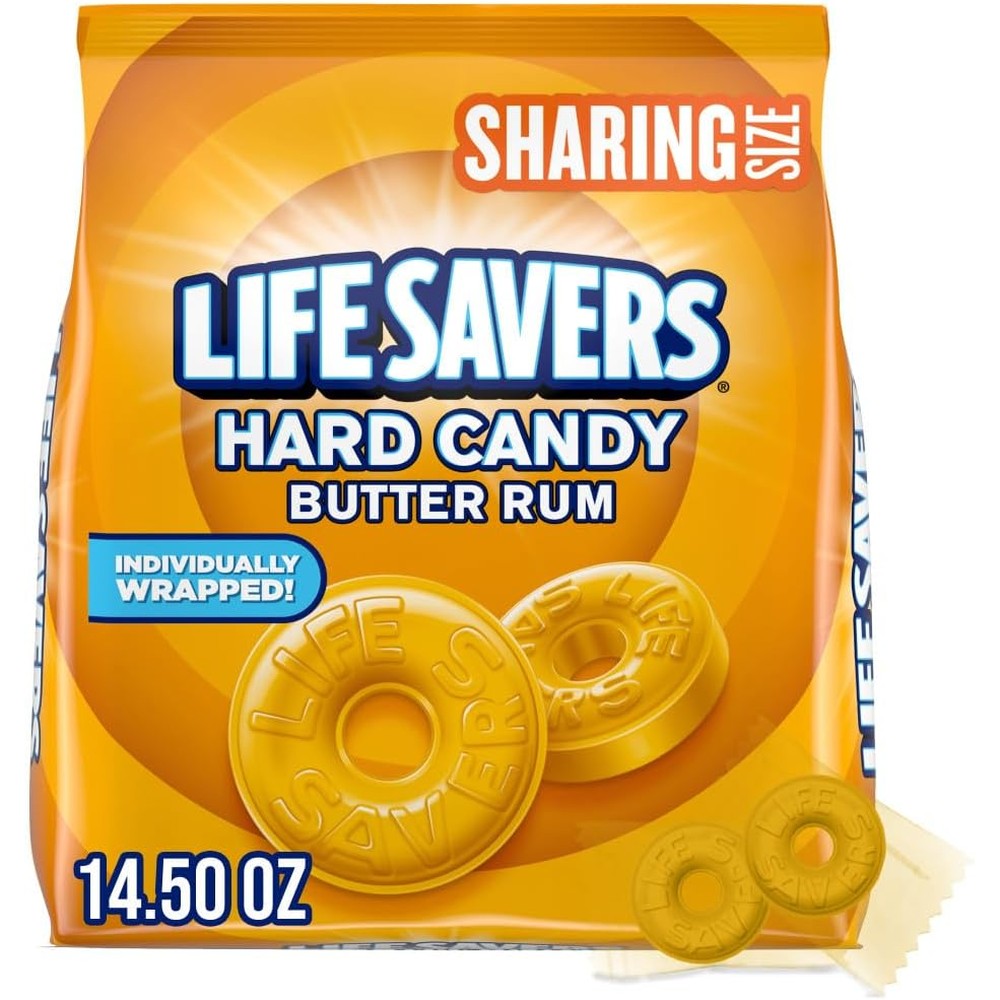 Life Savers Butter Rum Hard Candy sharing size pack of four