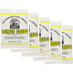 Claeys Old Fashioned Hard Candy Lemon Flavored Drops 6 Ounce Pack Of 5 Authentic USA Imported Gluten Free Naturally Flavored Hard Candies