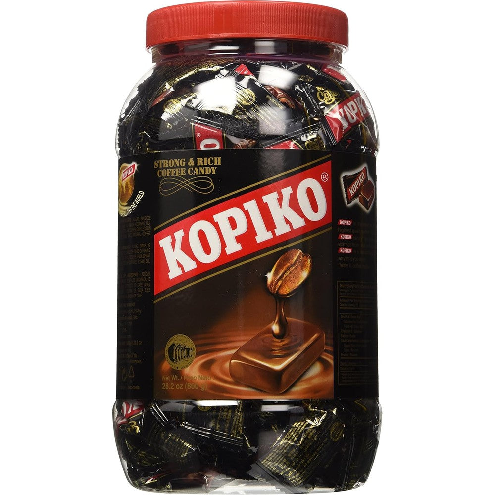 Kopiko Coffee Candy Bold Tasty Hard Candy Made With Real Coffee Extract 800 Gram 28.2 Ounce Jar