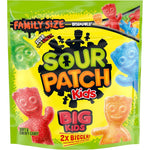 Sour Patch Kids Big Kids Soft And Chewy Gummy Candy front view family size bulk bag