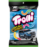 Trolli Sour Brite Crawlers Candy Cherry Lemon Strawberry Grape And Orange Lime Gummy Worms 7.2 Ounce