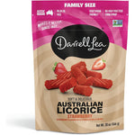 Darrell Lea Family Size Soft Australian Licorice Strawberry front packaging view