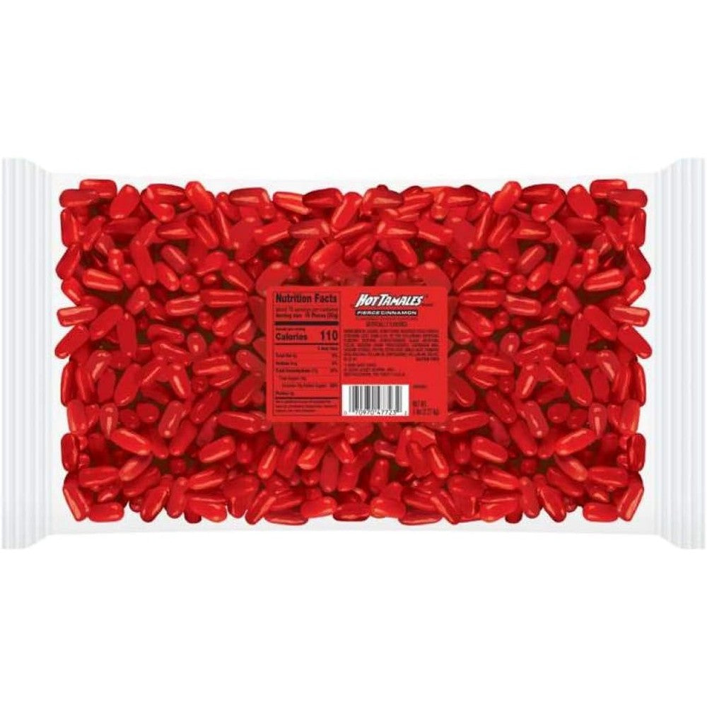 Hot Tamales Fierce Cinnamon Chewy Candies Intense Sweet And Spicy Cinnamon Flavored Bulk Snacking Candy Pack Five Pound Bag