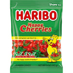 Haribo Twin Cherries Gummy Candy Sweet and Tart Fruit Flavored Chewy Gluten Free Treats Authentic Imported USA Share Size Bag Five Ounces