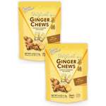 Prince of Peace Original Ginger Chews 4 Ounce bag front view for natural digestive support.