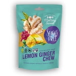 Melting Sweet sugar free lemon ginger chews front view premium imported healthy candy