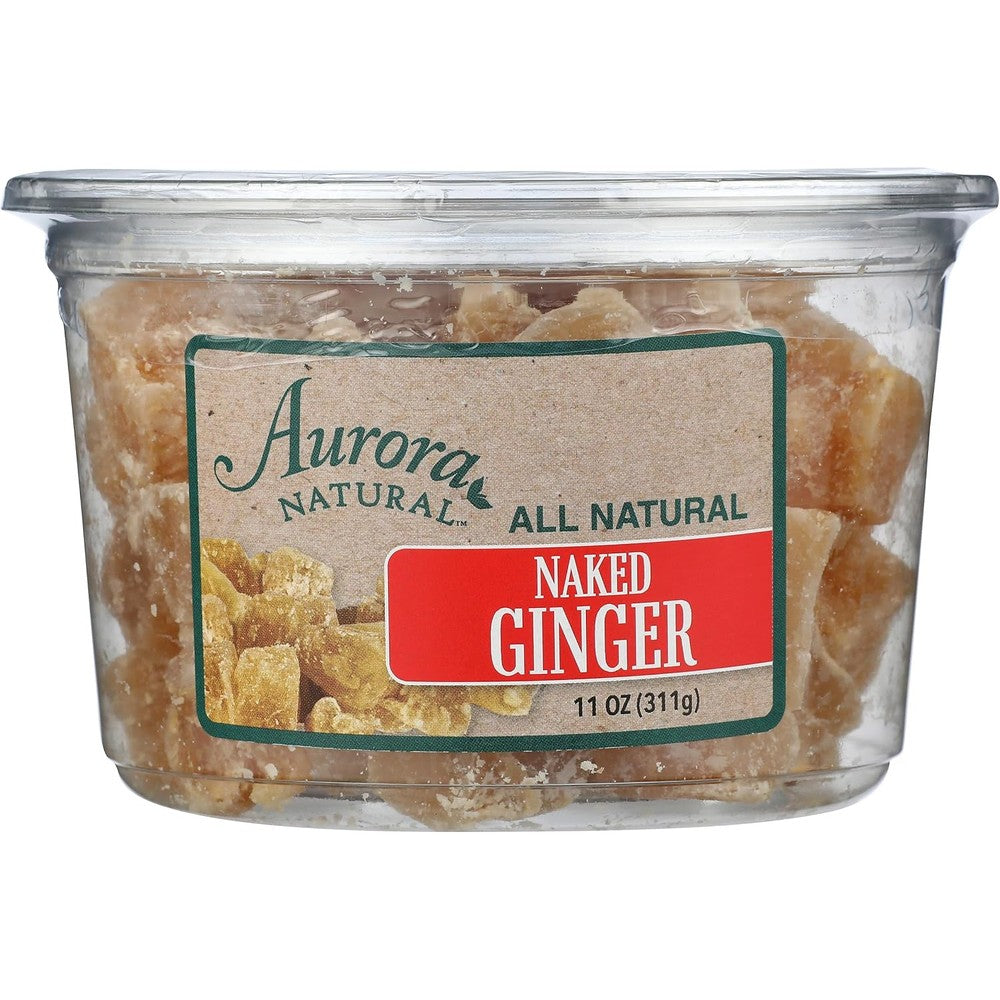 Aurora Products Australian Crystallized Ginger Chunks Sugar Coated Sweet And Spicy Chewy Candy Dried Ginger Pieces For Baking And Snacking 11 Ounce