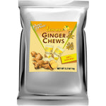 Prince of Peace Ginger Chews with Lemon one kilogram bulk bag front view showing natural ginger candy.