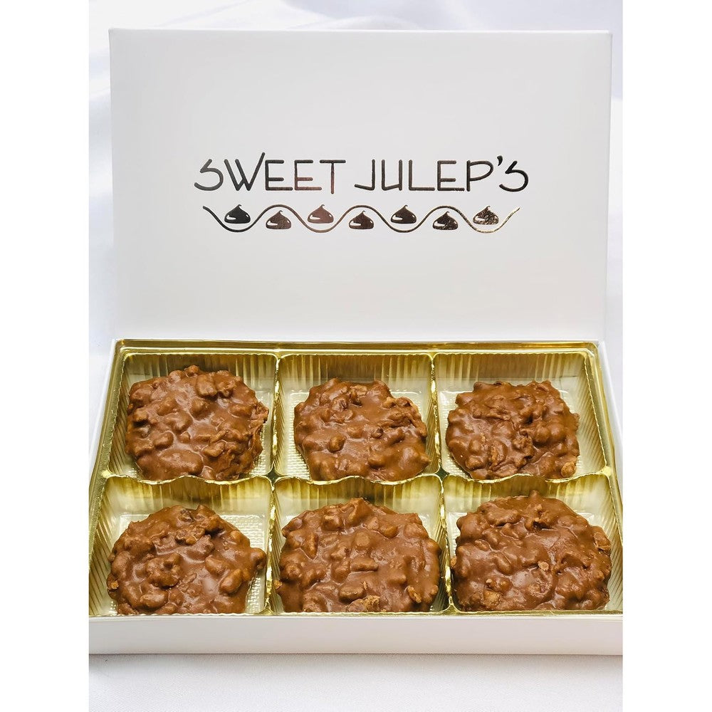Sweet Juleps authentic original charleston pralines front view of imported box