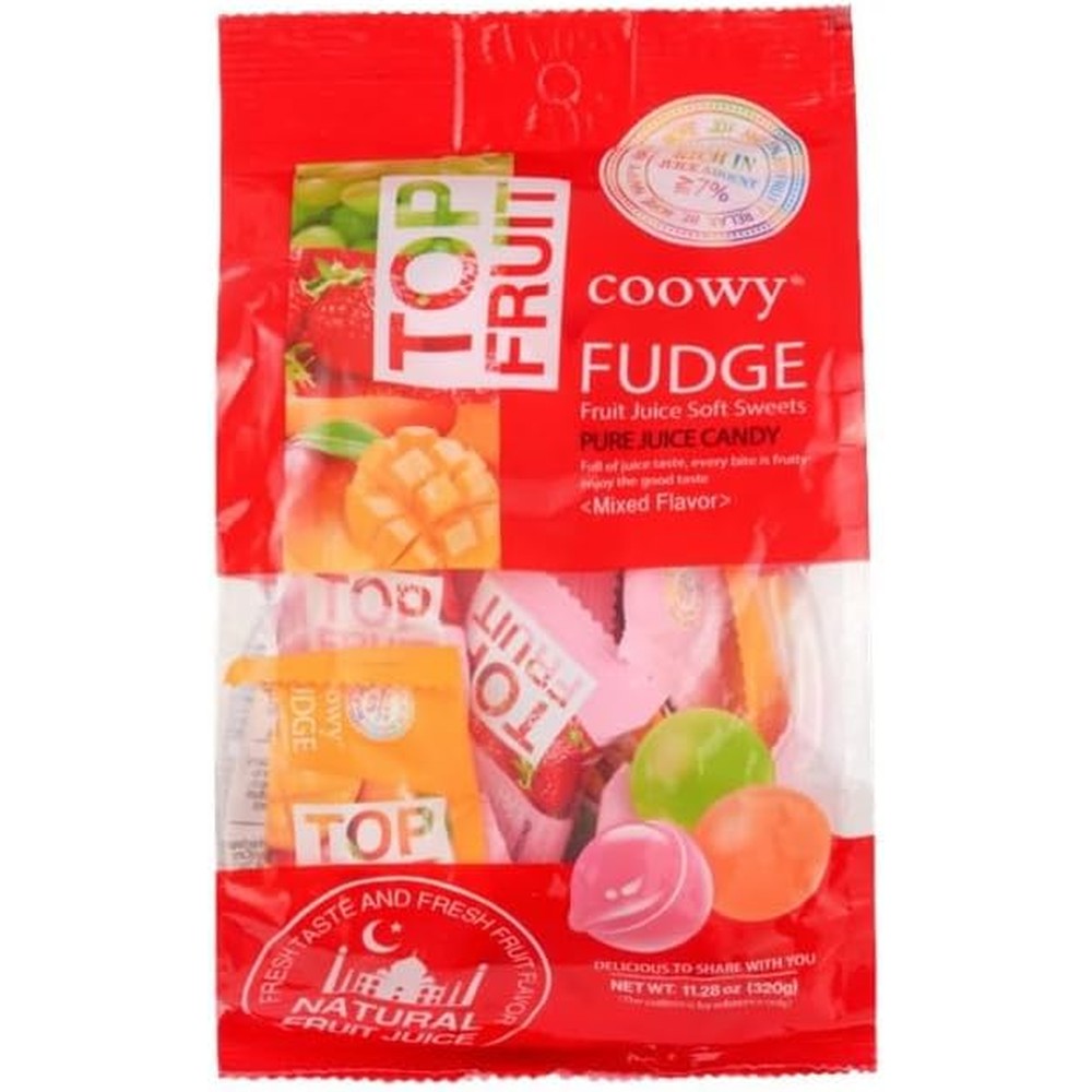 Coowy Top Fruit Soft Sweets Mixed Candy front packaging authentic USA imported snack