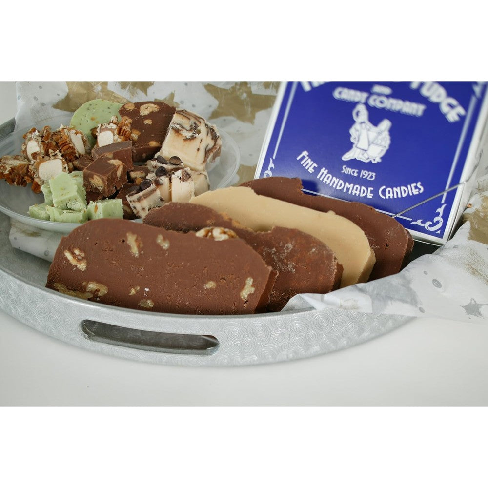Marshall's Fudge Mackinac Island Fudge Four Slice Assortment Authentic Handmade Creamy Gourmet American Fudge Sampler Gift Box Two Pounds