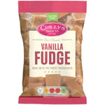 Mrs Tilly's Traditional Scottish Vanilla Fudge front packaging view showing creamy imported confectionery