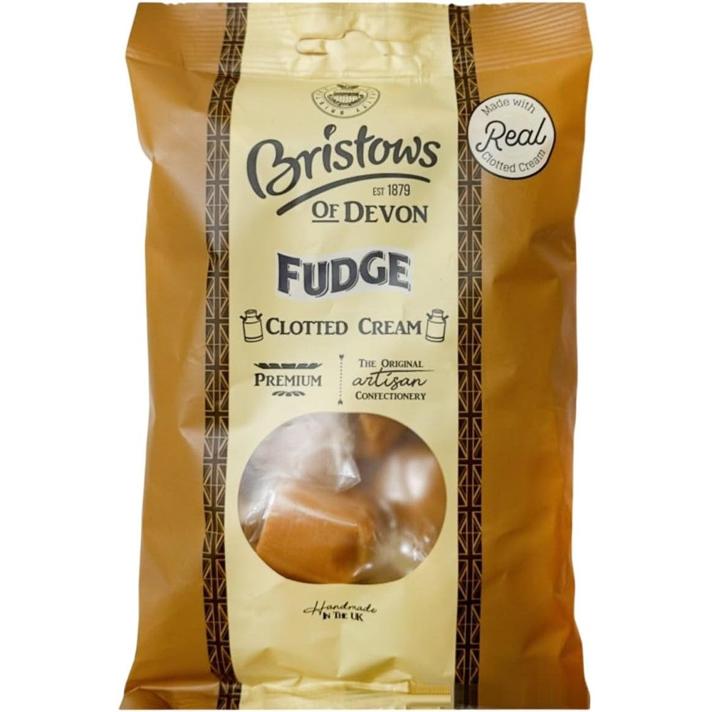 Bristows Of Devon Clotted Cream Fudge Vanilla Flavored Handmade British Confectionery Pack Of Three 150g Bags
