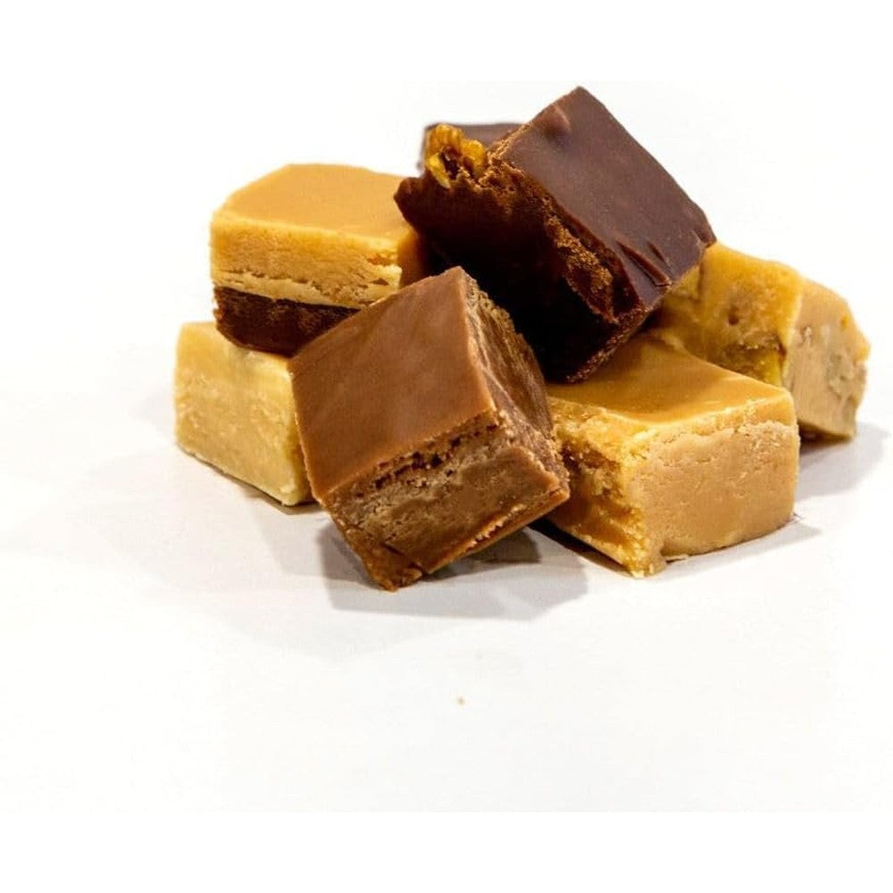 Nwfudge Hall's Candies Assorted Gourmet Fudge Rich and Creamy Multi Flavor Sampler Box One Pound