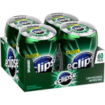 Eclipse Spearmint Sugarfree Chewing Gum Bulk Value Pack 60 Pieces Per Bottle Pack Of 4